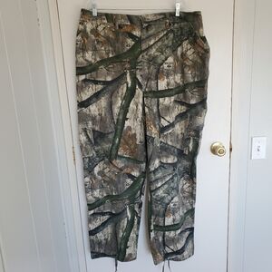 Russell Outdoors Camo Cargo Pants 2X Green